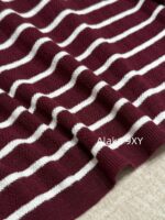 Dior's "Pure Desire Atmosphere" D  24 Early Autumn New Collection Color blocked Striped Knitted Top for Women/One Shoulder Small Shirt to Show Thinning and Body Shape - Image 7