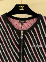 Chanel is incredibly beautiful  New Collection for Autumn/Winter Season 24: Colorful Yarn, Twill Wool, Knitted Jacquard, Round Neck, Sleeveless Zipper style Vest Coat/Dress - Image 7