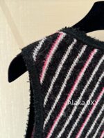 Chanel is incredibly beautiful  New Collection for Autumn/Winter Season 24: Colorful Yarn, Twill Wool, Knitted Jacquard, Round Neck, Sleeveless Zipper style Vest Coat/Dress - Image 11