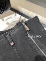 Chanel slimming pants ”  24/7 Early Autumn New CollectionTwo Side Zipper Slim Fit Elastic High Waist Pencil/Small Leg Pants Versatile and Versatile - Image 4