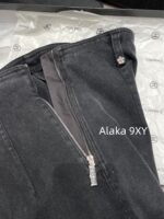 Chanel slimming pants ”  24/7 Early Autumn New CollectionTwo Side Zipper Slim Fit Elastic High Waist Pencil/Small Leg Pants Versatile and Versatile - Image 12