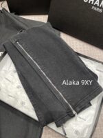 Chanel slimming pants ”  24/7 Early Autumn New CollectionTwo Side Zipper Slim Fit Elastic High Waist Pencil/Small Leg Pants Versatile and Versatile - Image 14