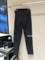 Chanel slimming pants ”  24/7 Early Autumn New CollectionTwo Side Zipper Slim Fit Elastic High Waist Pencil/Small Leg Pants Versatile and Versatile - Image 17