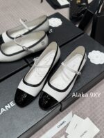 CHANEL  24A Autumn/Winter New Collection ShowDiamond Logo Color blocked Mary Jane Single Shoes for Women. - Image 15