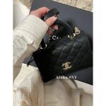 CHANEL's cute little trash bag is here   24CoCo Handle Mini Handle Chain Bag/Diagonal Span/Handbag Full Leather Imported Leather Gift Box Packaging - Image 12