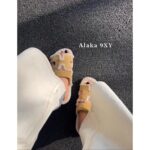 H  2024 Autumn/Winter New Collection: New Imported Lambhair Second Uncle Slippers/Chypre Functional Slippers Imported Suede/Granular Calfskin Fabric - Image 11