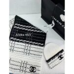 CHANEL  24k Autumn/Winter New Collection/Imported Coarse Felt Weaving  Classic logo of cashmere fabric, cold hat, knitted hat, cashmere scarf   scarf - Image 7