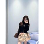 MIUMIU's "Visual Quick Weight Loss of Ten Pounds" Paper Man 24ss Early Autumn New Collection  Wool Jacquard Logo Zipper Wool Knitted Long Sleeve - Image 18