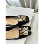 DIOR24 New/Iss D  o Metal Letter Logo Lacquer Leather High Heels/Mary Jane Single Shoes Female Original Cow Lacquer Leather/Lining Sheep - Image 9
