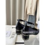 DIOR24 New/Iss D  o Metal Letter Logo Lacquer Leather High Heels/Mary Jane Single Shoes Female Original Cow Lacquer Leather/Lining Sheep - Image 10