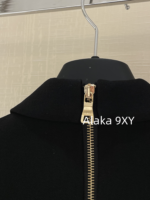 BALMAIN premium imported acetic acid fabric B  2024 Early Autumn New Large Lion Head Gold Buckle Side Open Wide Shoulder Waist Bag Hip slimming Dress - Image 11