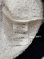 THOM BROWNE TB  Round neck youthful girl like little white flower2024SS autumn and winter new collection black and white color blocked round neck knitted cardigan jacket for women. - Image 15