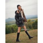 Moncler Mouth 2024 Autumn/Winter New Collection  parana Hooded bread down jacket made of 90 white goose down fabric according to national standards. Warm and comfortable - Image 7