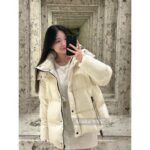 Moncler Mouth 2024 Autumn/Winter New Collection  parana Hooded bread down jacket made of 90 white goose down fabric according to national standards. Warm and comfortable - Image 10