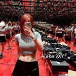Alexanderwang's new gray series exudes a sense of luxury   Letter logo threedimensional sticker embroidery gradient blending knitting slim fit short Tshirt sweet and spicy, slimming effect