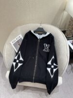 LOUIS VUITTON High Quality  2024ss Early Autumn New Collection Classic Letter Printed Logo Hoodie Design Zipper Jacket Hoodie. - Image 4