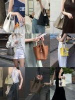 HermesH  Basket of vegetables   Ten years of craftsmanship, 100 handmade customization. Imported air freight whole piece TC big cow custom development fullcolor series can be customized with exclusive color card 22cm - Image 3