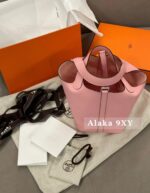 HermesH  Basket of vegetables   Ten years of craftsmanship, 100 handmade customization. Imported air freight whole piece TC big cow custom development fullcolor series can be customized with exclusive color card 22cm - Image 15