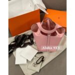 HermesH  Basket of vegetables   Ten years of craftsmanship, 100 handmade customization. Imported air freight whole piece TC big cow custom development fullcolor series can be customized with exclusive color card 22cm - Image 22