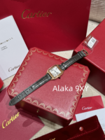 Cartier High Quality _ New Santos Dumont Men's and Women's Watches  Original Swiss highpower quartz movement/imported original ChangA grade special clamp with diamond version - Image 5