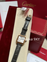 Cartier High Quality _ New Santos Dumont Men's and Women's Watches  Original Swiss highpower quartz movement/imported original ChangA grade special clamp with diamond version - Image 7