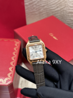 Cartier High Quality _ New Santos Dumont Men's and Women's Watches  Original Swiss highpower quartz movement/imported original ChangA grade special clamp with diamond version - Image 8