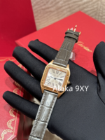 Cartier High Quality _ New Santos Dumont Men's and Women's Watches  Original Swiss highpower quartz movement/imported original ChangA grade special clamp with diamond version - Image 9