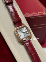 Cartier High Quality _ New Santos Dumont Men's and Women's Watches  Original Swiss highpower quartz movement/imported original ChangA grade special clamp with diamond version - Image 13