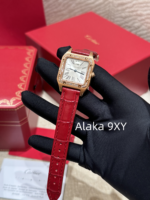 Cartier High Quality _ New Santos Dumont Men's and Women's Watches  Original Swiss highpower quartz movement/imported original ChangA grade special clamp with diamond version - Image 15