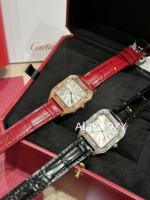 Cartier High Quality _ New Santos Dumont Men's and Women's Watches  Original Swiss highpower quartz movement/imported original ChangA grade special clamp with diamond version - Image 28