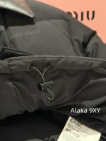 Miumiu leather collar down jacket  The new down bread jacket for autumn and winter of 24 is made of 90 goose down material, which is suitable for reducing the age of the short and loose silhouette version and keeping warm according to the national standard. - Image 6