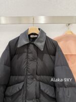 Miumiu leather collar down jacket  The new down bread jacket for autumn and winter of 24 is made of 90 goose down material, which is suitable for reducing the age of the short and loose silhouette version and keeping warm according to the national standard. - Image 10