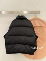 Miumiu leather collar down jacket  The new down bread jacket for autumn and winter of 24 is made of 90 goose down material, which is suitable for reducing the age of the short and loose silhouette version and keeping warm according to the national standard. - Image 12