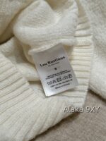 Laurustinus White Moonlight Wealthy Girl Dress Up   2024 SS Early Autumn New Collection Handmade Custom Heavy Industry Feather Milk White Sweater/Knitted Cardigan for Women - Image 7
