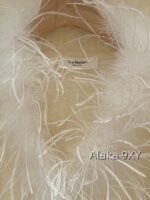 Laurustinus White Moonlight Wealthy Girl Dress Up   2024 SS Early Autumn New Collection Handmade Custom Heavy Industry Feather Milk White Sweater/Knitted Cardigan for Women - Image 13