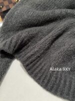 LOUIS VUITTON  2024 Autumn/Winter New Collection _ Classic Jacquard Letter Logo High Grade Grey Series 100 Sheepskin Fabric Hooded Sweater. Same gender design - Image 5