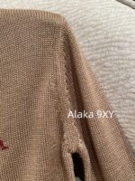 Prada  Early autumn college style outfitMelad color scheme color blocked jacquard letter logo round neck cashmere/wool blend pullover sweater  vest long sleeved vest - Image 16