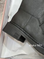 Zhang Yuanying's 2024 Autumn/Winter New/Show Style "Battle Damage" Gradual Waste Soil Series  Vintage Long Boots   Customized imported full leather calf leather - Image 4