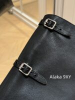 Zhang Yuanying's 2024 Autumn/Winter New/Show Style "Battle Damage" Gradual Waste Soil Series  Vintage Long Boots   Customized imported full leather calf leather - Image 6
