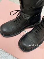 Zhang Yuanying's 2024 Autumn/Winter New/Show Style "Battle Damage" Gradual Waste Soil Series  Vintage Long Boots   Customized imported full leather calf leather - Image 7
