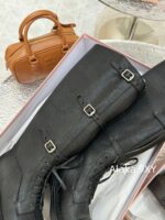 Zhang Yuanying's 2024 Autumn/Winter New/Show Style "Battle Damage" Gradual Waste Soil Series  Vintage Long Boots   Customized imported full leather calf leather - Image 28