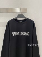 WELLDONE Zhao Lusi Same StyleSummer/Early Autumn Sunscreen Wear with Black Pearl Letter Logo Round Neck Cotton Long Sleeve T - Image 21