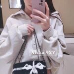 Chanel  24B Early Autumn New Style  Bow Bead Letter Logo Chain  miniCF ComingInvincible Heavy Industries' limited edition that is extremely difficult to buy
