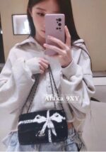 Chanel  24B Early Autumn New Style  Bow Bead Letter Logo Chain  miniCF ComingInvincible Heavy Industries' limited edition that is extremely difficult to buy