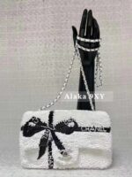 Chanel  24B Early Autumn New Style  Bow Bead Letter Logo Chain  miniCF ComingInvincible Heavy Industries' limited edition that is extremely difficult to buy - Image 5