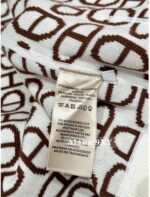 Hermes  24ss Autumn/Winter New CollectionGreat Value  Double sided pig nose jacquard logo lapel hooded zipper cashmere knitted jacket for women. - Image 14