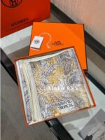 Hermes H  24 new models in small quantities  Collection level "Tropical Rainforest Treasure" series/18mm doublesided silk with multiple usescan be used as a strapless mask - Image 7
