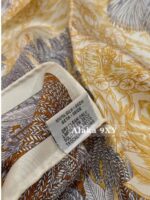 Hermes H  24 new models in small quantities  Collection level "Tropical Rainforest Treasure" series/18mm doublesided silk with multiple usescan be used as a strapless mask - Image 11