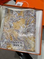 Hermes H  24 new models in small quantities  Collection level "Tropical Rainforest Treasure" series/18mm doublesided silk with multiple usescan be used as a strapless mask - Image 15