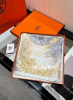 Hermes H  24 new models in small quantities  Collection level "Tropical Rainforest Treasure" series/18mm doublesided silk with multiple usescan be used as a strapless mask - Image 20